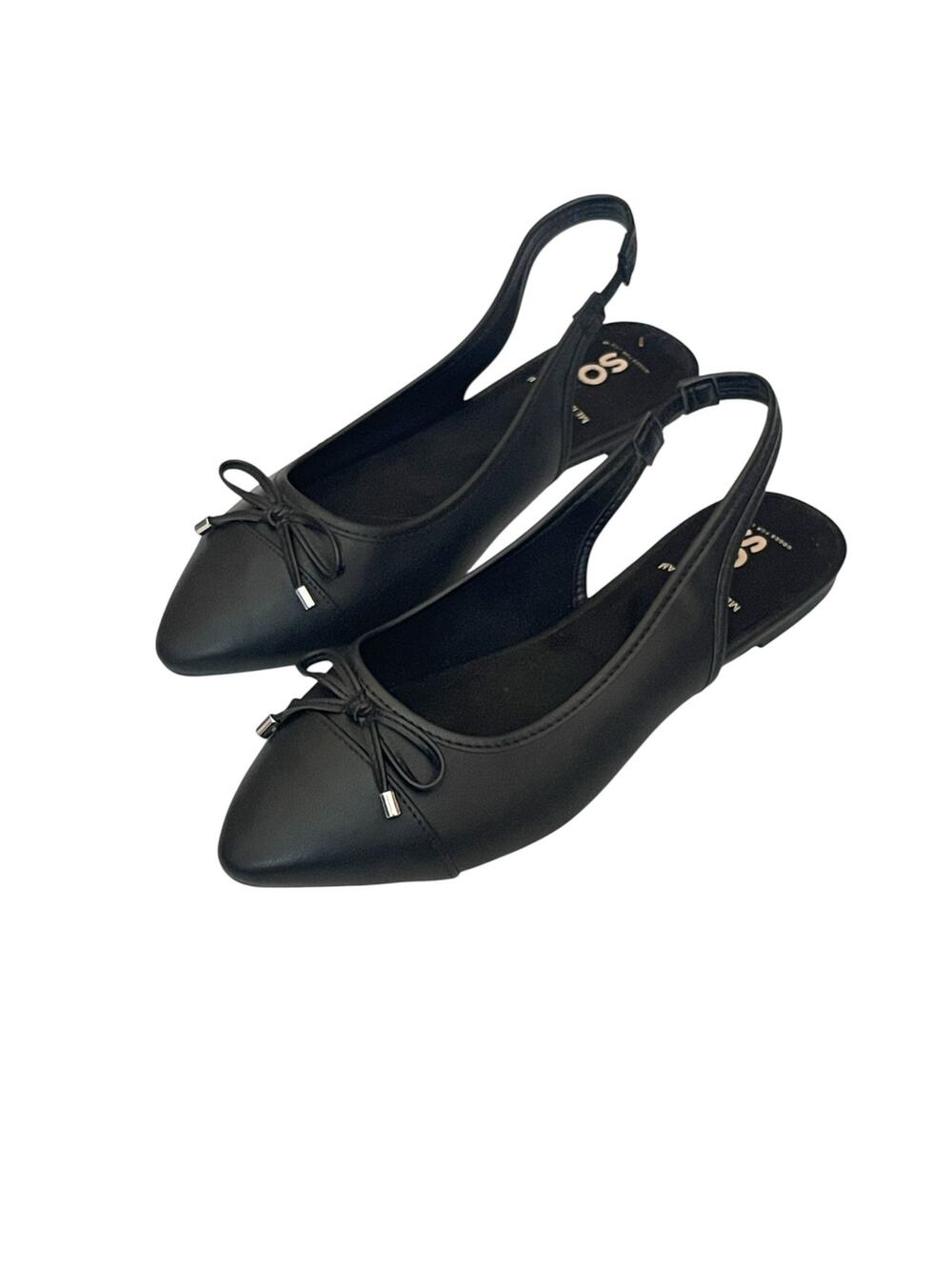 SO® Justine Women's Sling Back Ballet Flats Color: Black Size 8